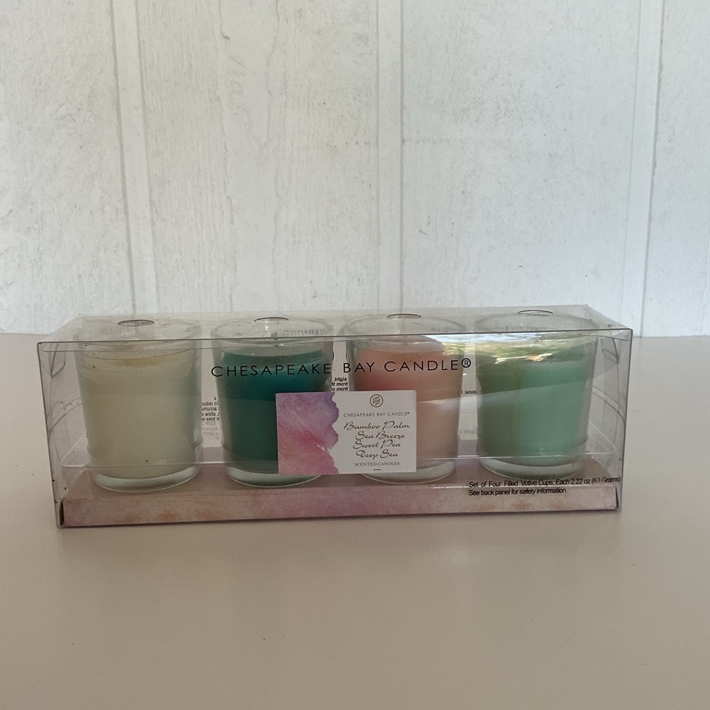 Chesapeake Bay Set - set of four votives NWT